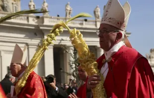 Papa Francisco no Domingo de Ramos (Foto de arquivo).