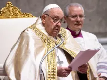 Papa Francisco na celebração das vésperas e Te Deum de ação de graças de fim de ano.