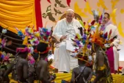 Papa Francisco visita a Escola Secundária da Cáritas em Port Moresby em Papua-Nova Guiné