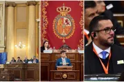 O senador Eduardo Girão, o deputado federal Nikolas Ferreira e o vereador de Maceió, Leonardo Dias representaram o Brasil na VI Cúpula Transatlântica da Political Network for Values, em Madri, na Espanha