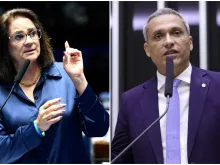 A senadora Damares Alves e o deputado federal Gustavo Gayer querem a  suspensão da resolução pró-aborto do Conanda