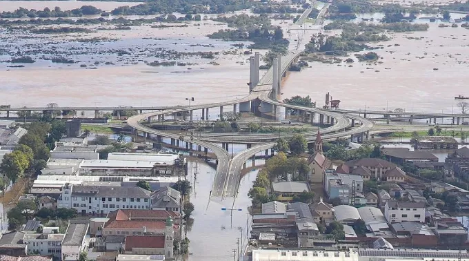 Imagens aéreas de Porto Alegre