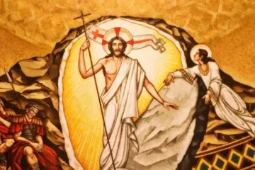 Mosaico da Ressurreição de Cristo na Basílica Nacional da Imaculada Conceição em Washington D.C.