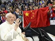 O papa Francisco deu uma mensagem especial aos católicos chineses no final de sua missa em Ulaanbaatar, Mongólia, em 3 de setembro de 2023.