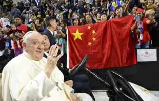 O papa Francisco deu uma mensagem especial aos católicos chineses no final de sua missa em Ulaanbaatar, Mongólia, em 3 de setembro de 2023.