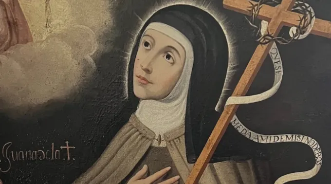 Imagem de Joana da Cruz no Mosteiro e Santuário de Santa Maria da Cruz. ?? 