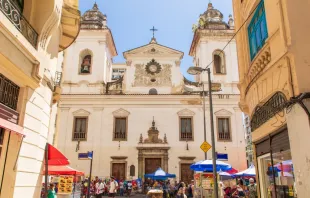 A igreja Nossa Senhora do Rosário e São Benedito dos homens pretos fica no centro do Rio de Janeiro