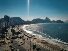 Praia de Copacabana, no Rio de Janeiro