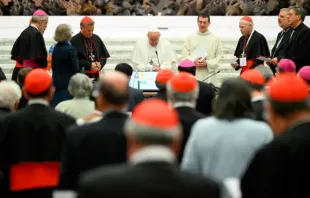 Papa Francisco com alguns dos participantes do Sínodo da Sindalidade