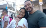 Taise e Glauber com o filho Glauber Maia Filho