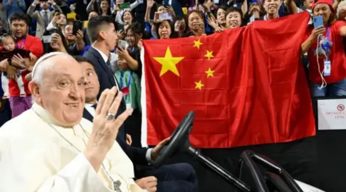 Papa Francisco e fiéis chineses na Mongólia ?? 