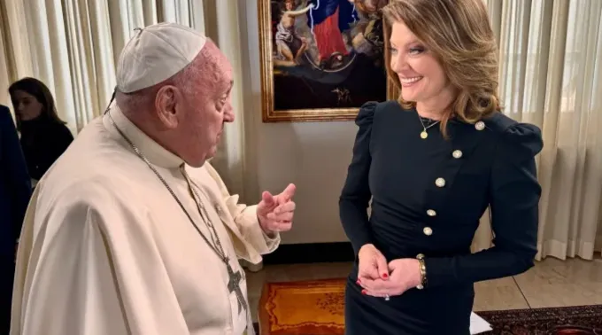 Papa Francisco com Norah O'Donnell ?? 