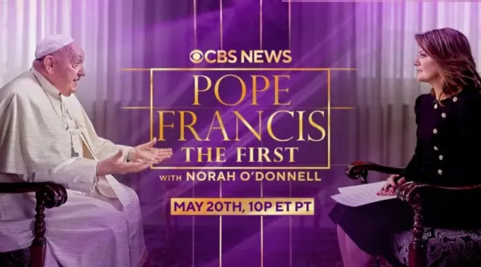 Papa Francisco em entrevista com Norah O'Donnell. ?? 