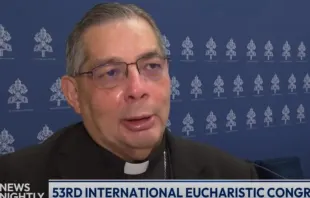 O arcebispo de Quito, dom Alfredo José Espinoza Mateus, em entrevista ao EWTN News Nightly na última terça-feira (21).