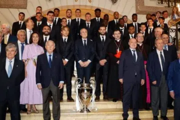 Real Madrid na catedral de Almudena