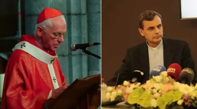 Cardeal Jozef De Kesel e dom Luc Terlinden. ?? 