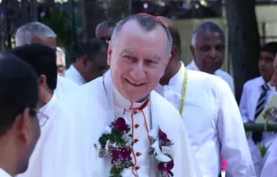 O cardeal Pietro Parolin, secretário de Estado da Santa Sé, em Colombo, Sri Lanka, em 13 de janeiro de 2015.
