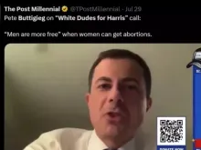 Pete Buttigieg fala durante evento de arrecadação de fundos online na segunda-feira (29) organizado pelo grupo chamado White Dudes for Harris (Caras Brancos a Favor de Harris, em tradução livre).