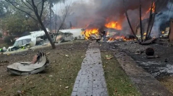 Destroços do avião que caiu em Vinhedo ?? 