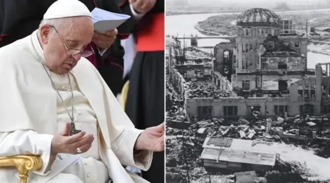 Papa Francisco e a destruição causada pela bomba atômica em Hiroshima ?? 