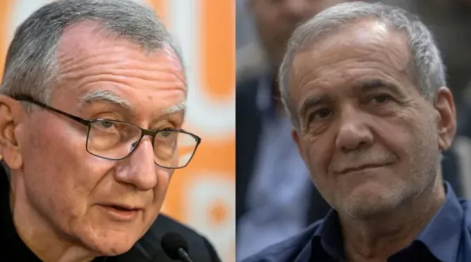 Cardeal Pietro Parolin e Masoud Pezeshkian ?? 