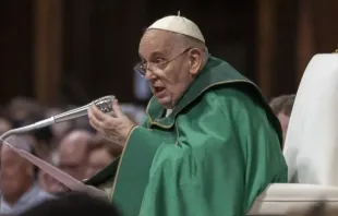 Papa Francisco em missa no Vaticano.