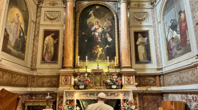 Papa Francisco visita basílica de Santo Agostinho em Roma ?? 