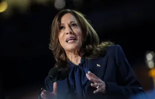 Kamala Harris discursa na Convenção Nacional Democrata em Chicago, Illinois, EUA, em 22 de agosto de 2024.