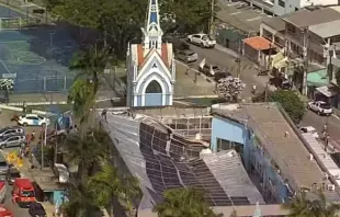 Santuário de Nossa Senhora da Conceição em Recife (PE) depois de teto do santuário desabar hoje (30).