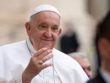 Papa Francisco em audiência geral na praça de São Pedro, no Vaticano, em 26 de outubro de 2023.