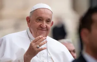 Papa Francisco em audiência geral na praça de São Pedro, no Vaticano, em 26 de outubro de 2023.