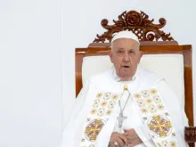 Papa Francisco celebra missa hoje (5) no Estádio Gelora Bung Karno, em Jacarta, na quinta-feira, 5 de setembro de 2024.