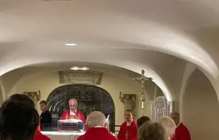 Cardenal Fisichella celebra missa no encontro dos Círculos de Discípulos de Bento XVI.