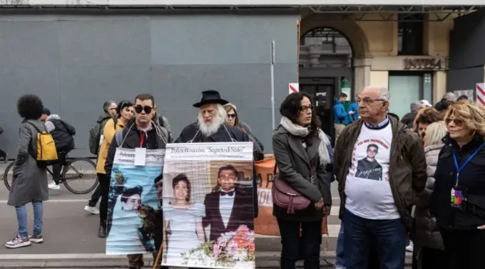 Familiares de vítimas da máfia participam de manifestação ?? 