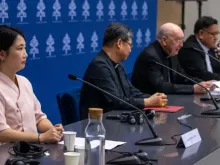 Coletiva de imprensa hoje (24) no Vaticano.