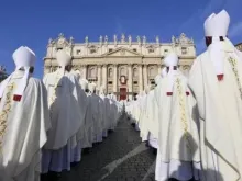 Missa de abertura do Sínodo da Sinodalidade na praça de São Pedro, no Vaticano, em 4 de outubro de 2023.