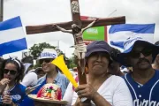 Marcha de protesto em Masaya, Nicarágua, em 2018.