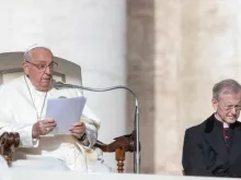 Papa Francisco na audiência geral de hoje (9), no Vaticano.