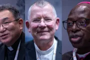 Os futuros cardeais dom Tarcisius Isao Kikuchi, dom Jaime Spengler e dom Ignace Bessi Dogbo falaram ontem (8) sobre as contribuições da Igreja fora da Europa.