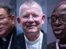 Os futuros cardeais dom Tarcisius Isao Kikuchi, dom Jaime Spengler e dom Ignace Bessi Dogbo falaram ontem (8) sobre as contribuições da Igreja fora da Europa.