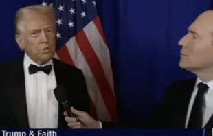 Raymond Arroyo, da EWTN, entrevista ontem (17) Donald Trump.