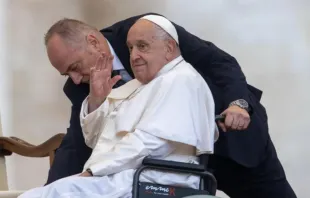 Papa Francisco hoje (23) no Vaticano.