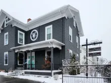 Sede do templo satânico em Salem, Massachusetts, EUA.