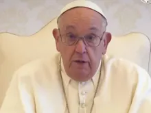 Papa Francisco no vídeo de intenções de oração de outubro de 2024.