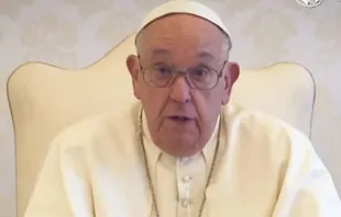 Papa Francisco no vídeo de intenções de oração de outubro de 2024.