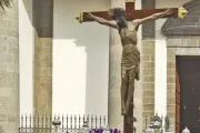 Imagem do Santo Cristo de La Laguna em Tenerife, Espanha.