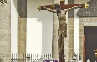 Imagem do Santo Cristo de La Laguna em Tenerife, Espanha.