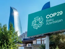 Anúncio da COP 29 em Baku, Aazerbaijão.