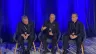 Dom Timothy Broglio, dom Mark Seitz e dom Michael Burbidge ontem (12) na assembleia de outono da USCCB deste ano,  em Baltimore, Maryland, EUA