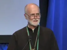 Dom Borys Gudziak ontem (13) na reunião anual de outono da USCCB em Baltimore, no Estado de Maryland, EUA.